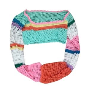 COLORFUL CROTCHET TOP‎